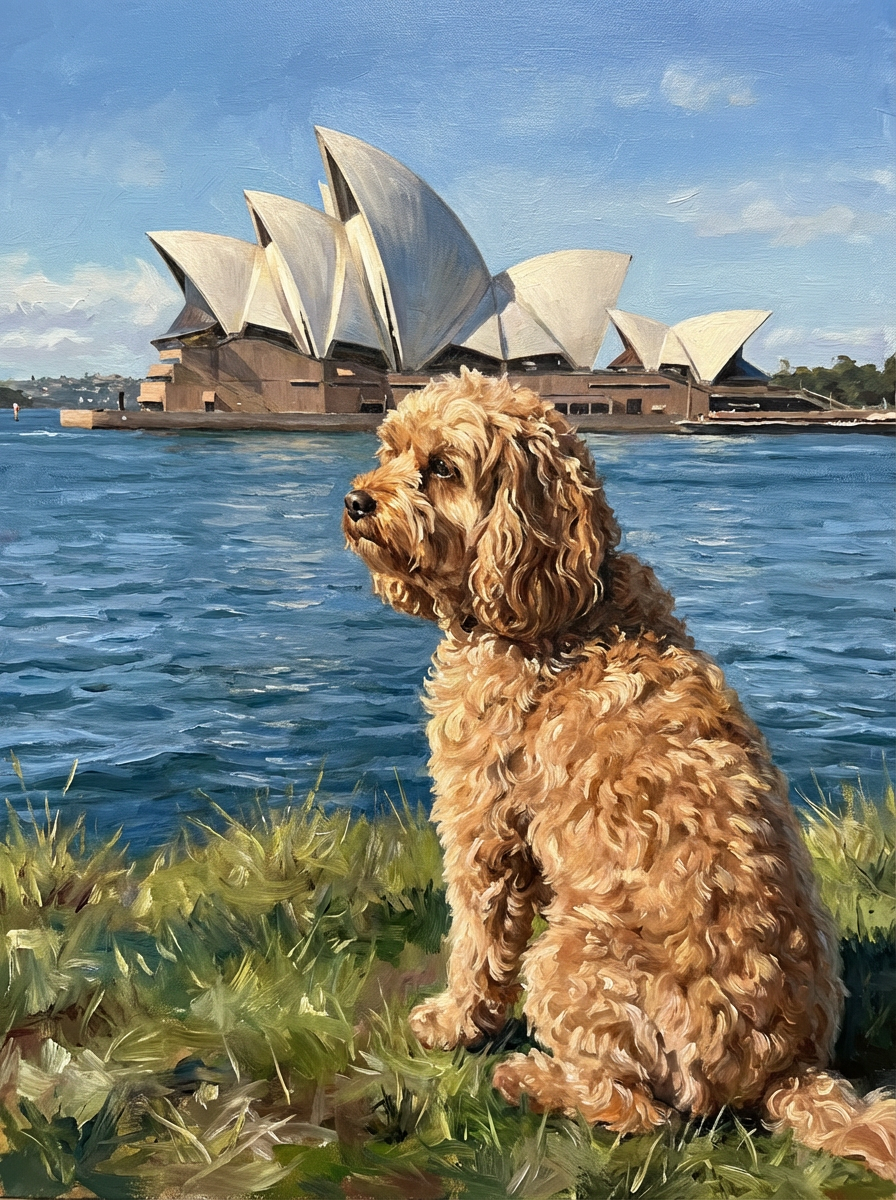 Custom Scenic Pet Painting (Mixed Media)